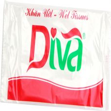 Diva single net wet wipe 